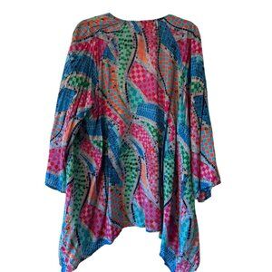 Soft Surroundings Marvelous Mosaic Kimono Top Duster Boho